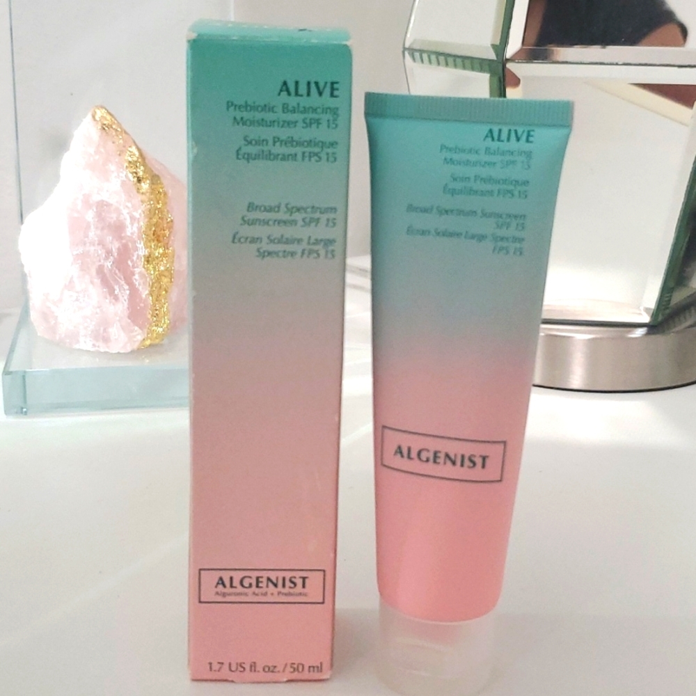 NIB ALGENIST ALIVE Prebiotic Balancing Moisturizer SPF 15 1.7 oz SEALED